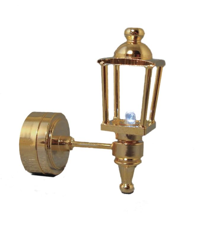 3V LED Gold Coach Lamp for 12th Scale Dolls House