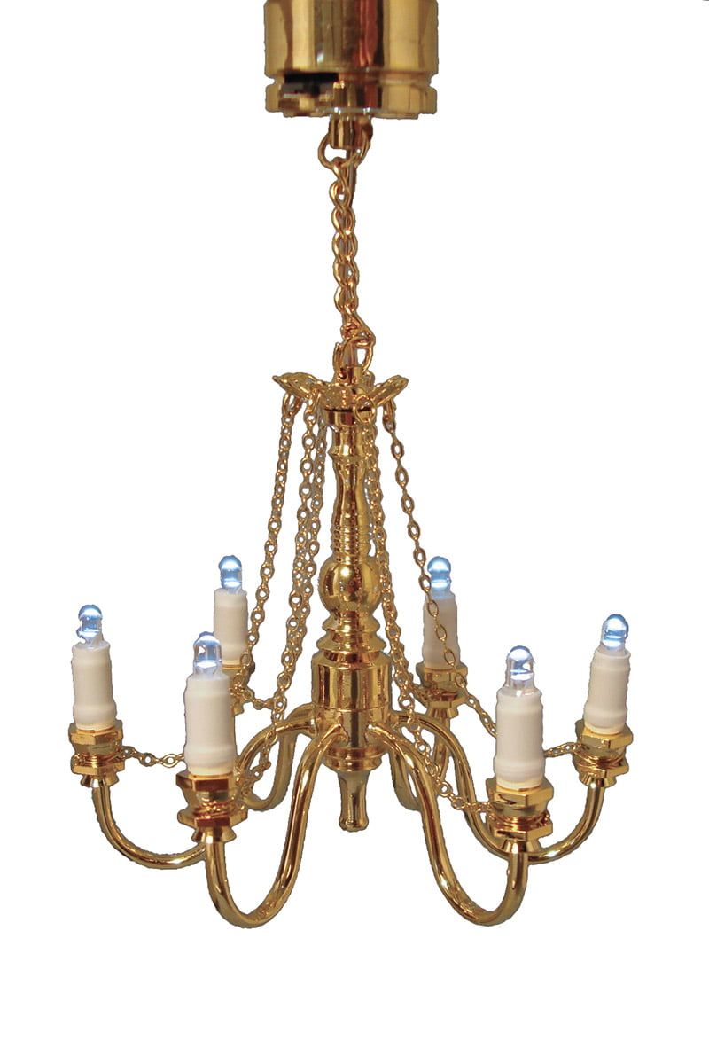 3V LED Grand Chandelier for 12th Scale Dolls House