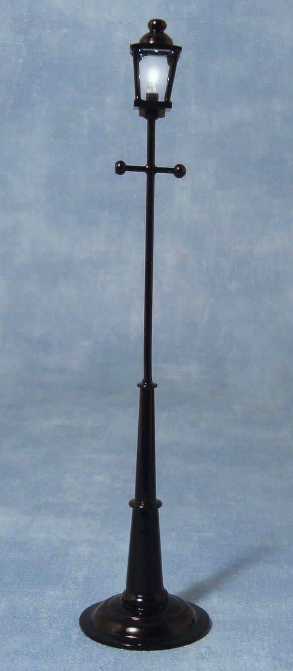 3V LED Streetlamp Black Lamp Post for 12th Scale Dolls House