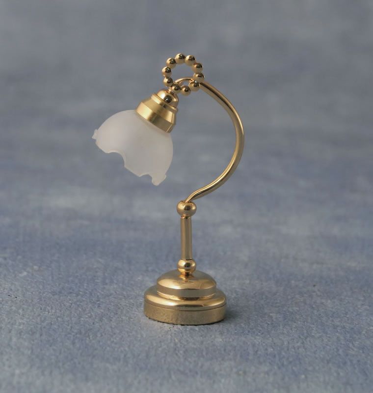 3V LED Piecrust Table Lamp for 12th Scale Dolls House