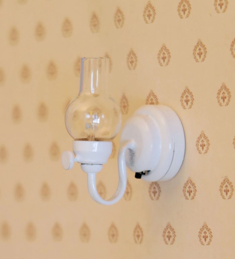 3V LED Oil Wall Lamp for 12th Scale Dolls House