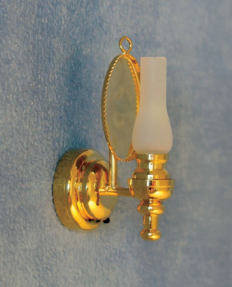 3V LED Oil Wall Sconce Light for 12th Scale Dolls House