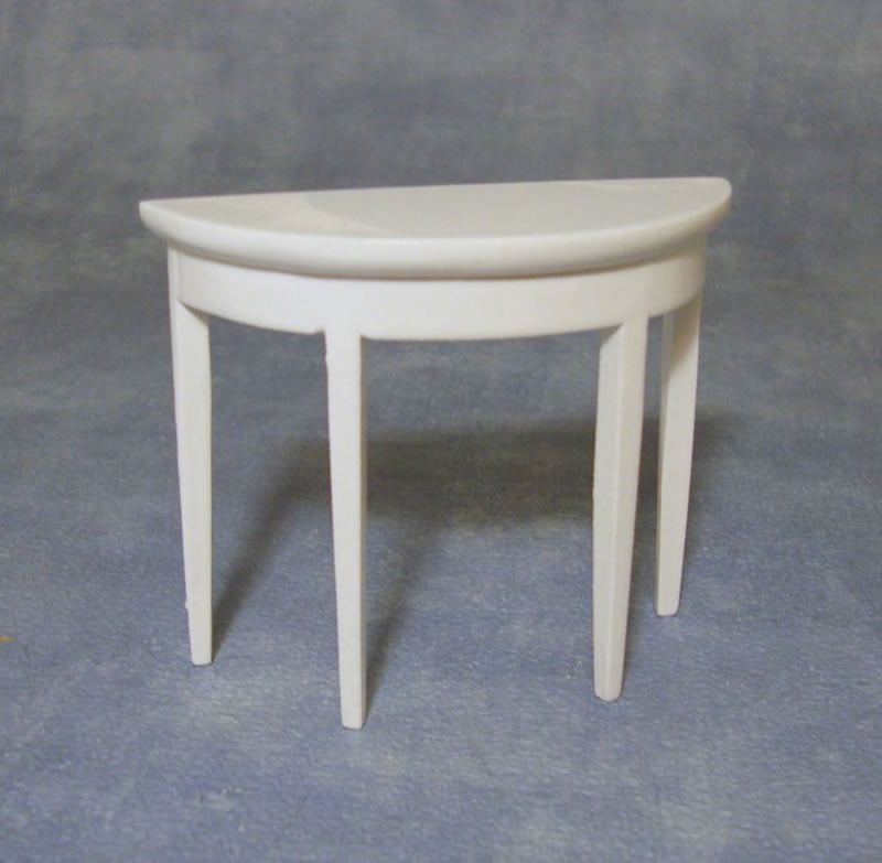 White Hall Table for 12th Scale Dolls House