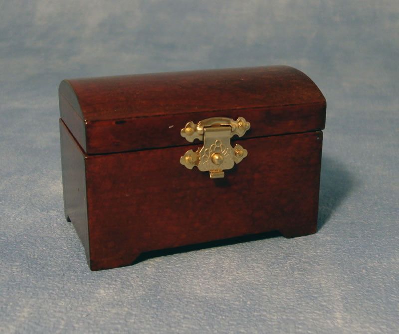Wooden Hinged Chest for 12th Scale Dolls House
