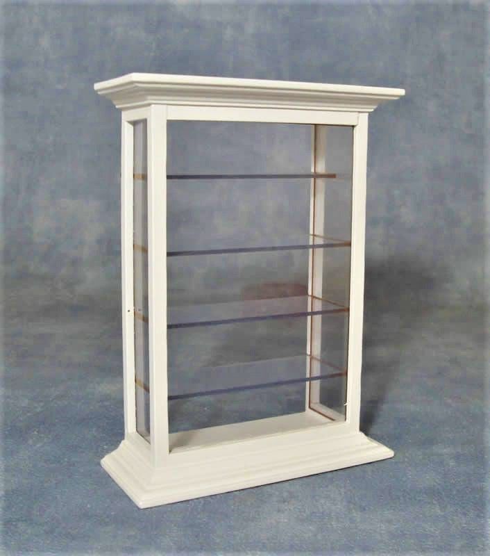 White Shelf Display Cabinet for 12th Scale Dolls House