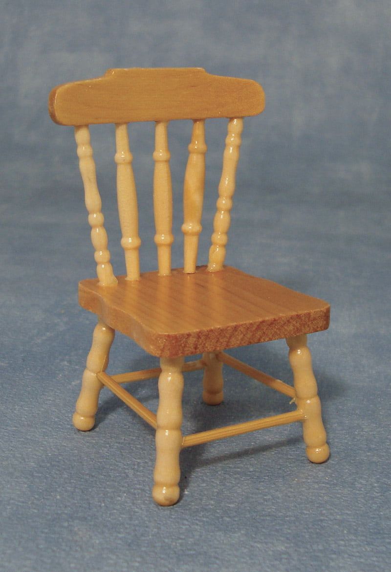 Pine Chair for 12th Scale Dolls House