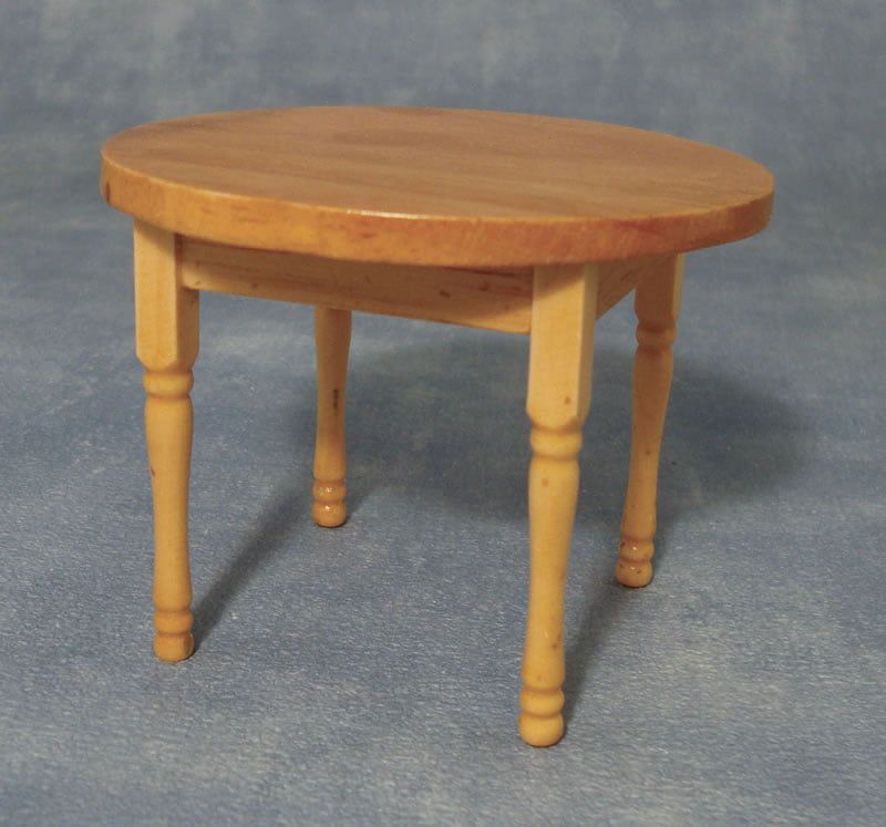 Pine Round Table for 12th Scale Dolls House