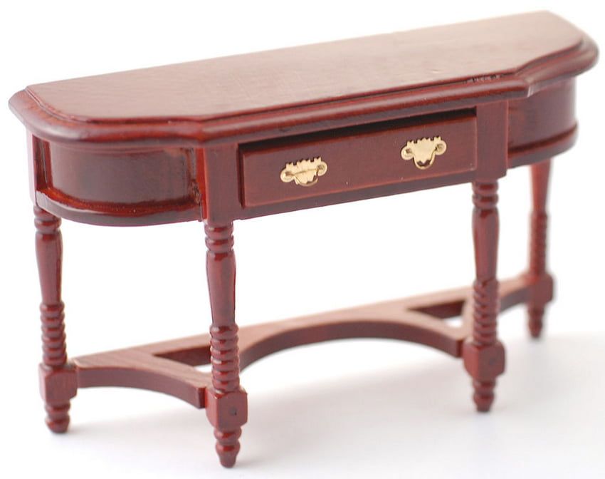 Mahogany Wall Table for 12th Scale Dolls House
