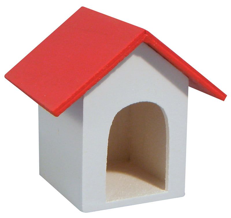 Miniature Dog Kennel for 12th Scale Dolls House