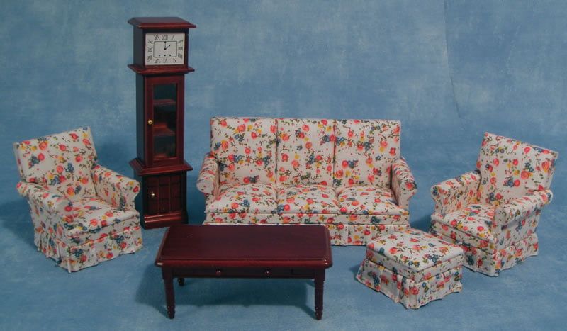 Floral Lounge Set for 12th Scale Dolls House