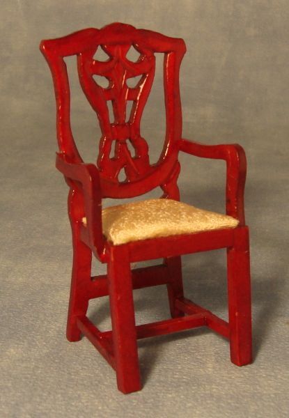 Mahogany Carver Dining Room Chair for 12th Scale Dolls House