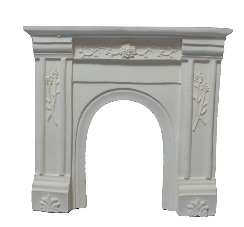 White Fireplace for 12th Scale Dolls House