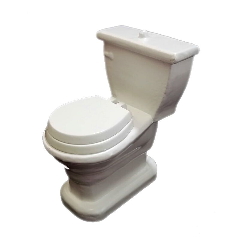 Modern Close-Coupled WC Suite Toilet for 12th Scale Dolls House