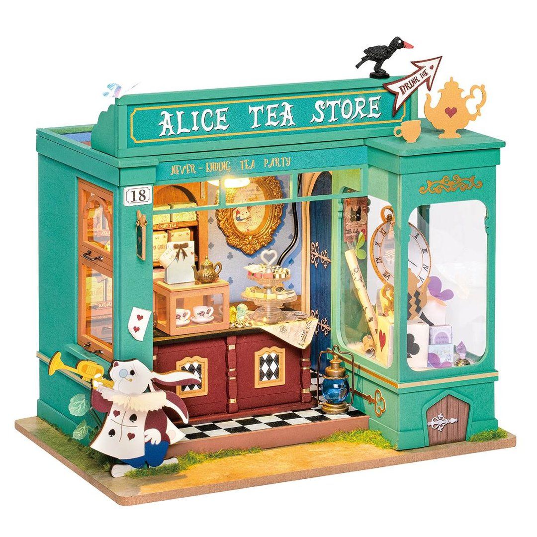 Rolife Alice's Tea Store DIY Miniature House Kit Hobbies