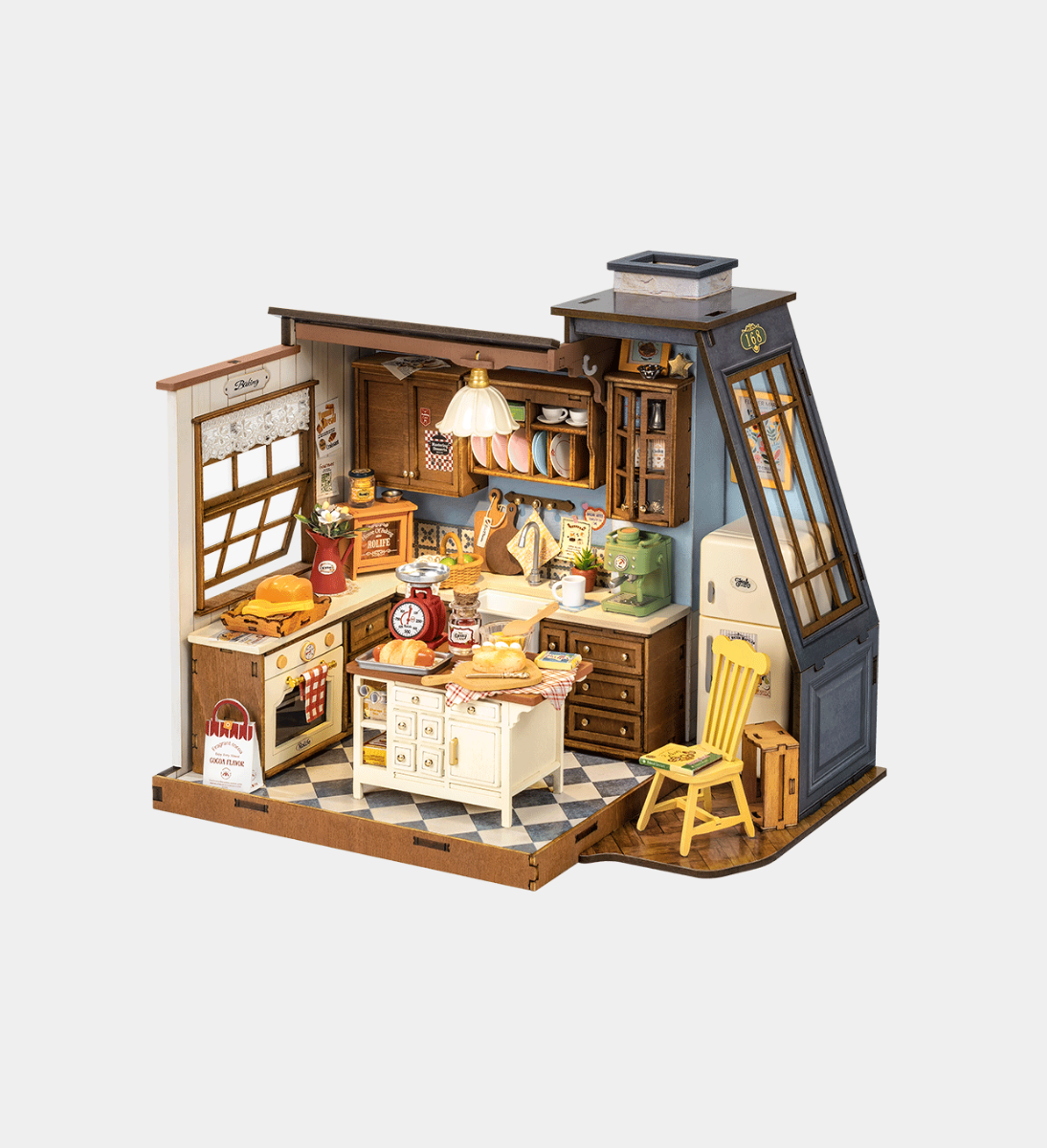 Rolife Baking Kitchen DIY Miniature Dollhouse Kit