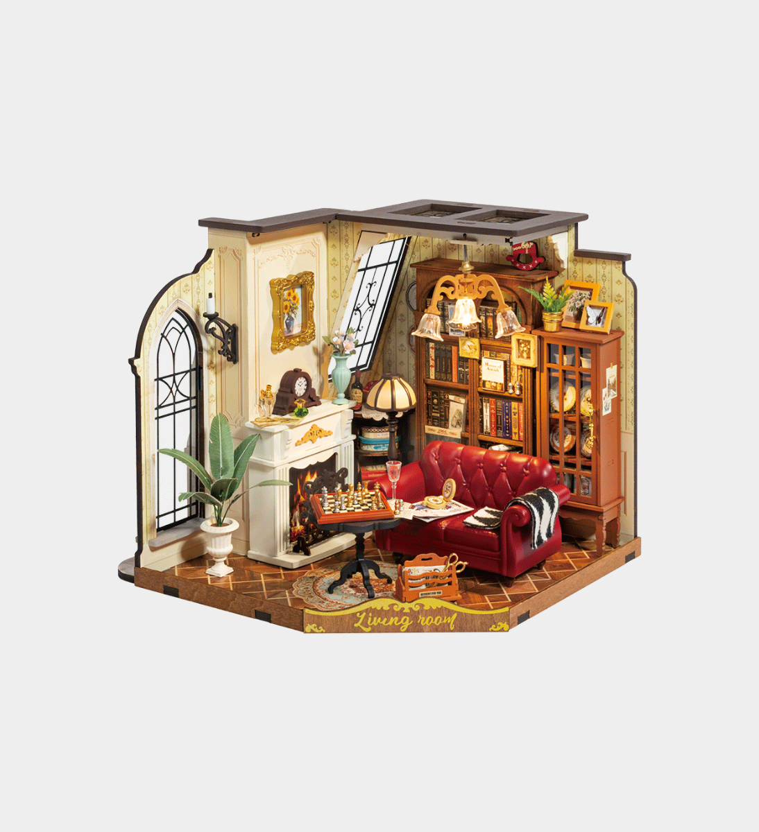 Rolife Catherine's Living Room DIY Miniature Dollhouse Kit