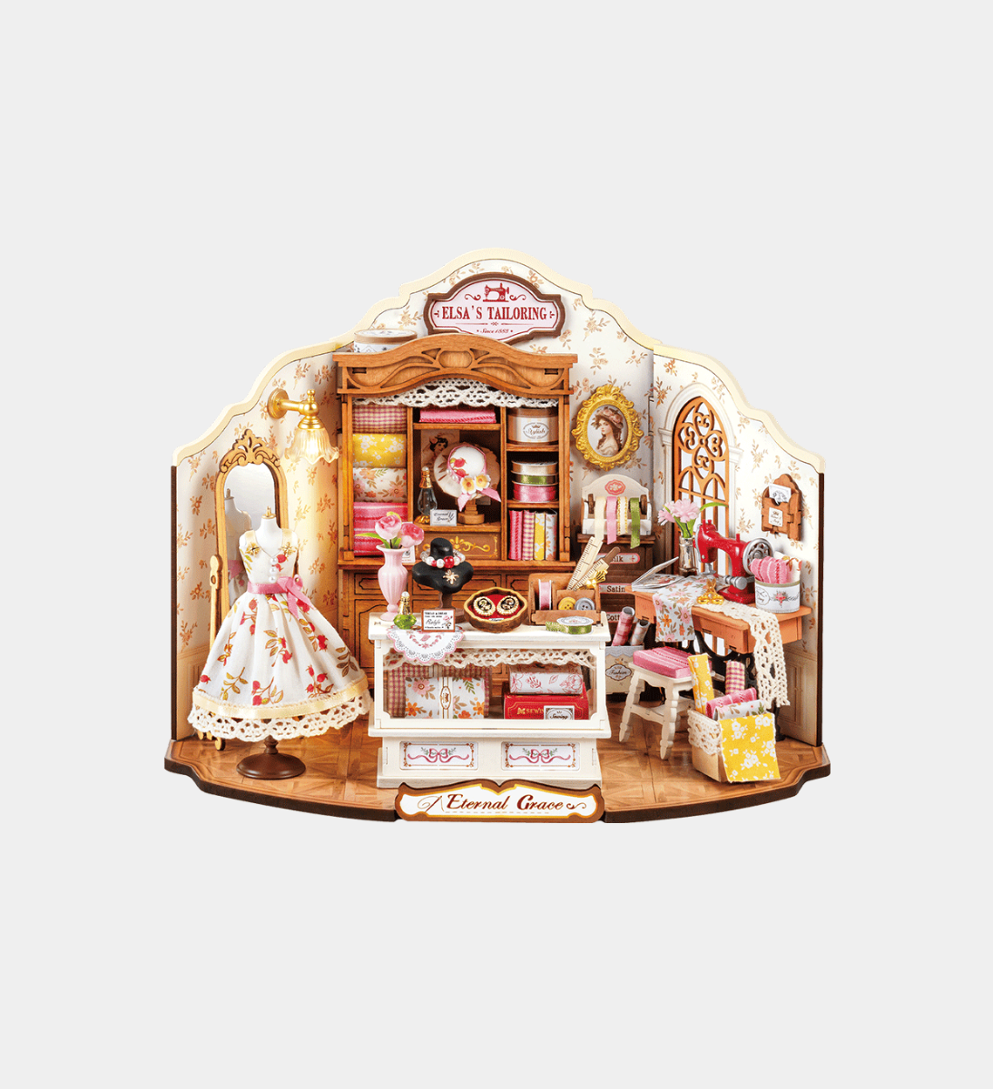 Rolife Elsa's Tailoring DIY Miniature Dollhouse Kit