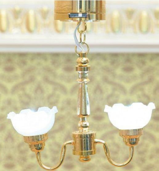 LED Double Ceiling Light for 12th Scale Dolls House
