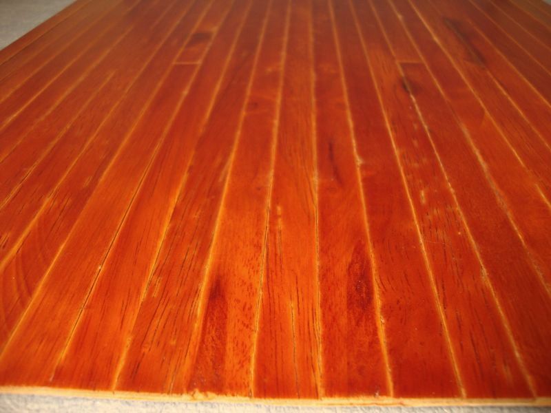 Real Wood Stained Medium Wood Flooring 450mm x 285mm Sheet for 12th Scale Dolls House