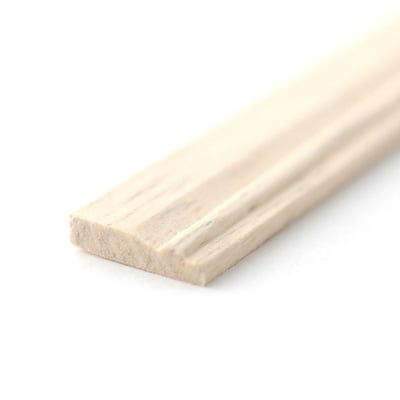 Skirting Board Wood Moulding 450mm for 12th Scale Dolls House