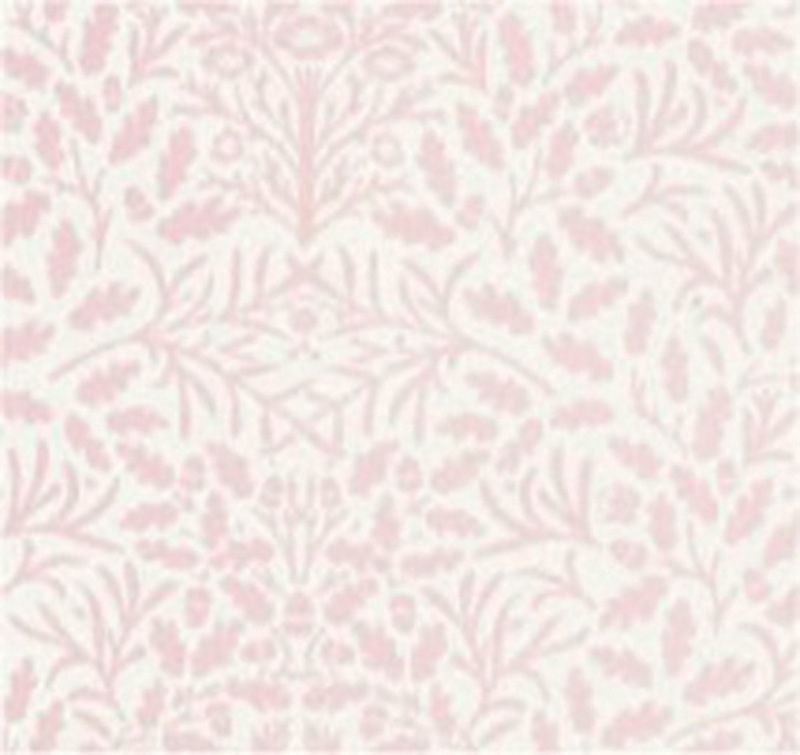 Pink and White Acorn Wallpaper for 12th Scale Dolls House