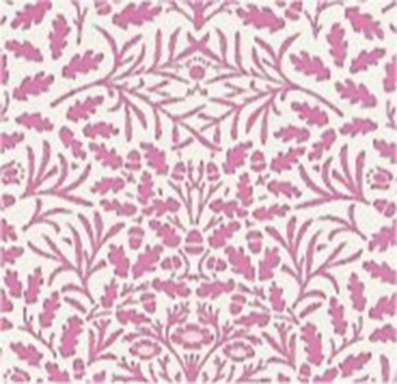 Purple and White Acorn Wallpaper for 1/12 Scale Dolls House
