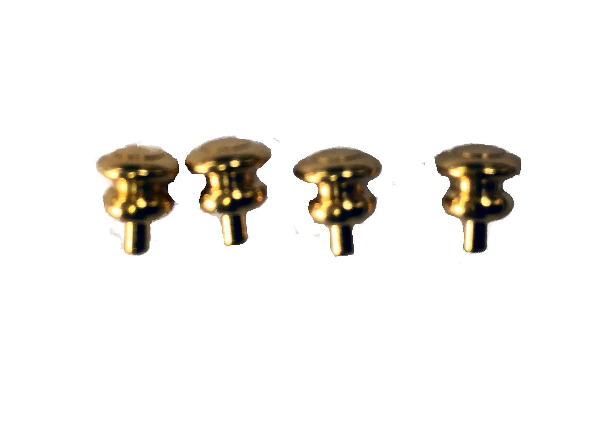 Small Round Door Knobs x 4 for 12th Scale Dolls House