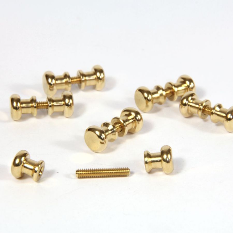 Twelve Door Knobs and Six Threads for 12th Scale Dolls House