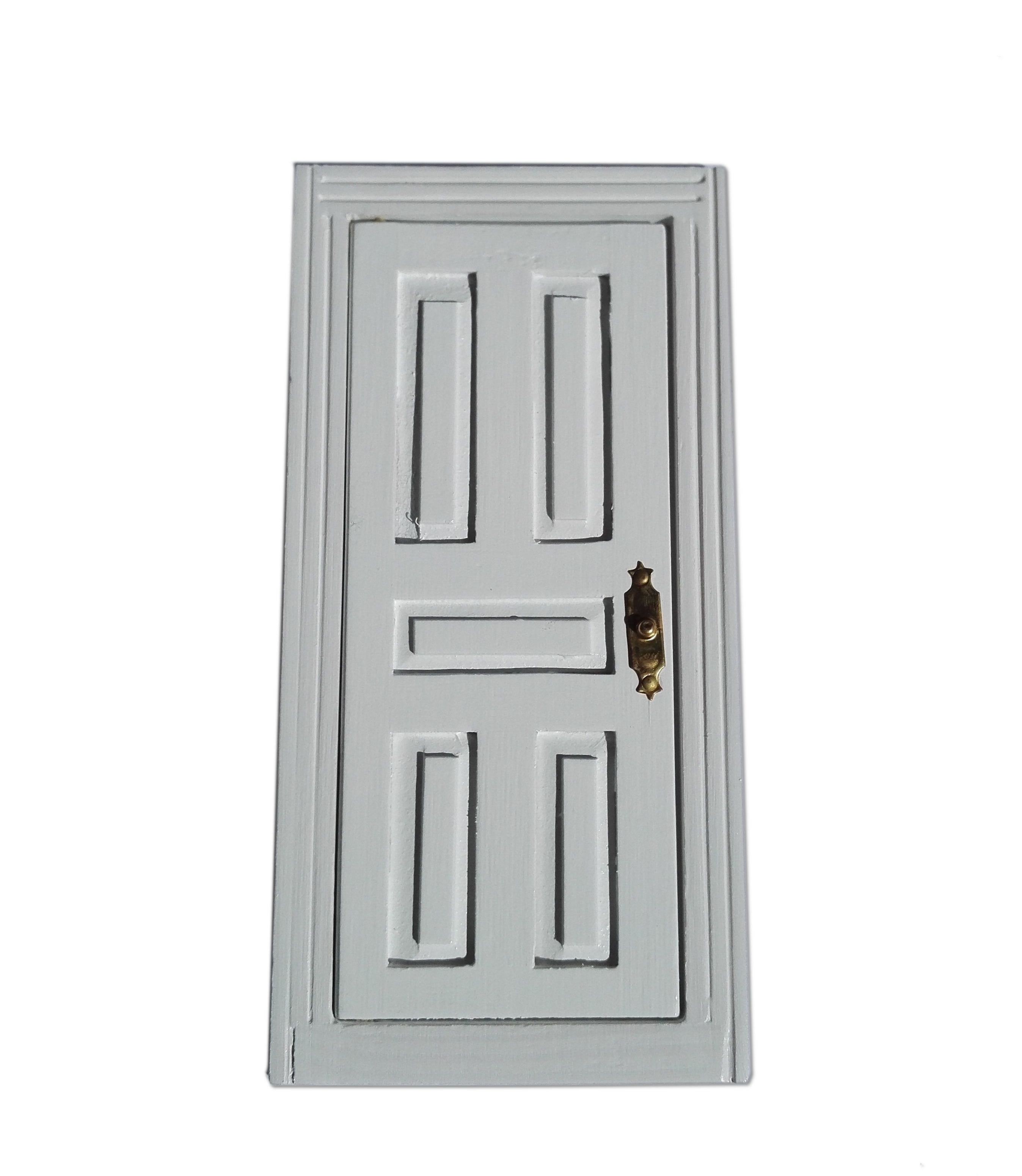 White 5 Panel Door for 12th Scale Dolls House