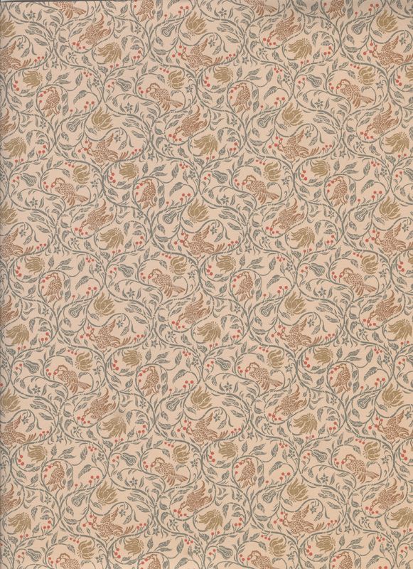 Birds and Berries Wallpaper for 12th Scale Dolls House