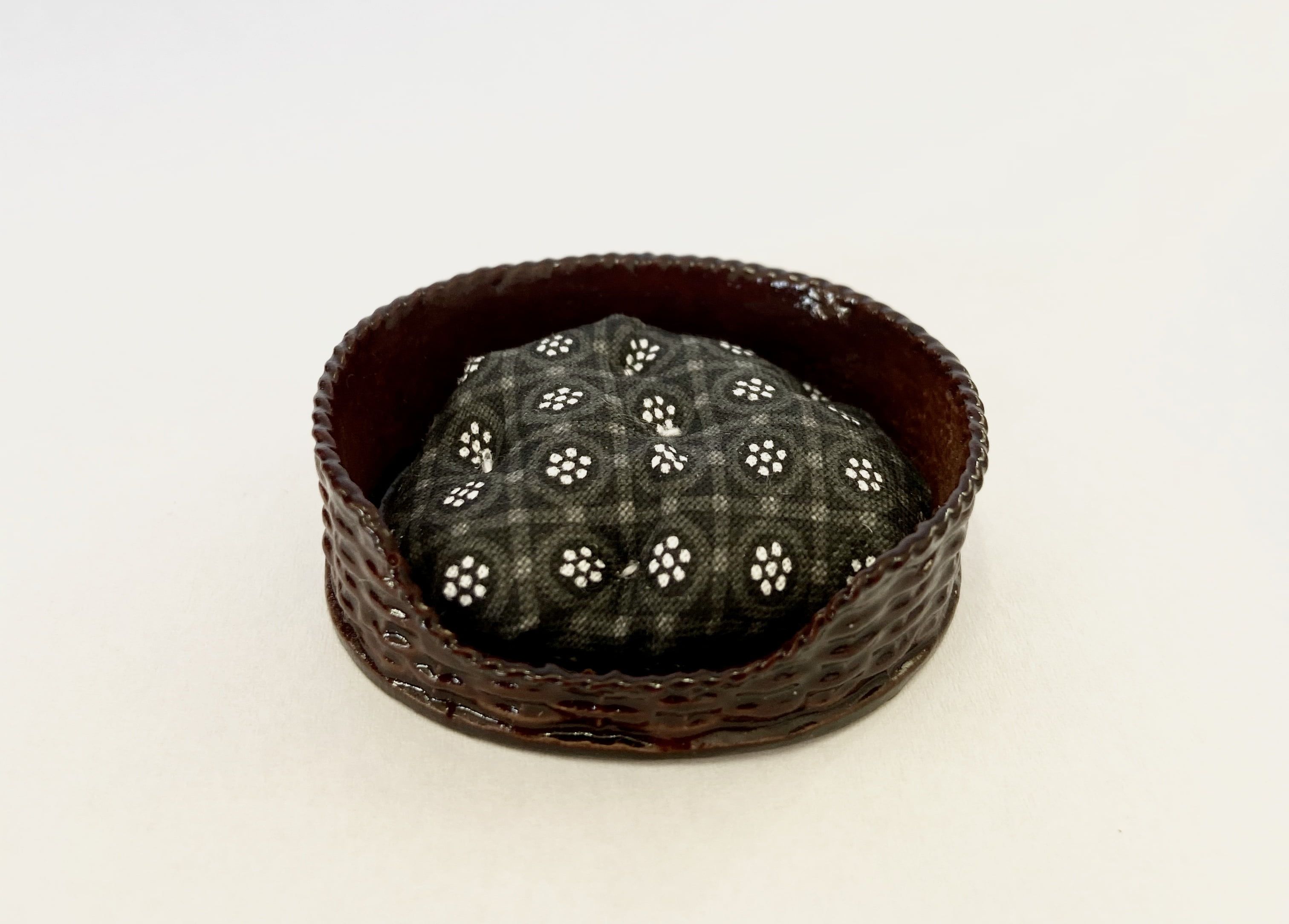 Miniature Dog Bed and Mattress for 12th Scale Dolls House