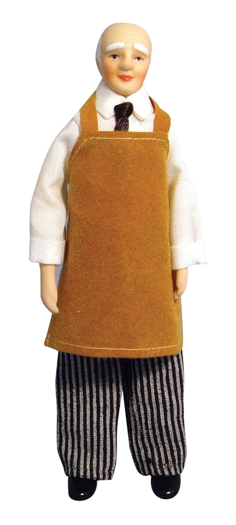 Porcelain Shop Keeper for 12th Scale Dolls House