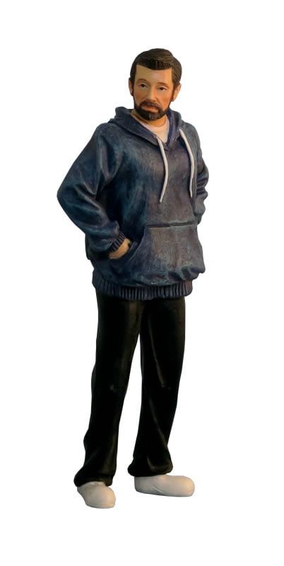 Modern Man in Hoody for 12th Scale Dolls House