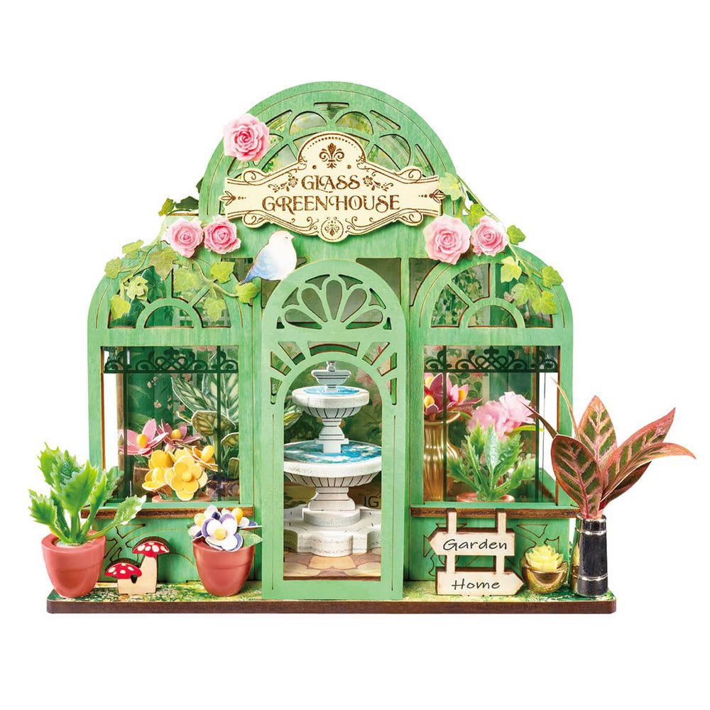 Rolife Green Fountain Garden DIY Miniature House