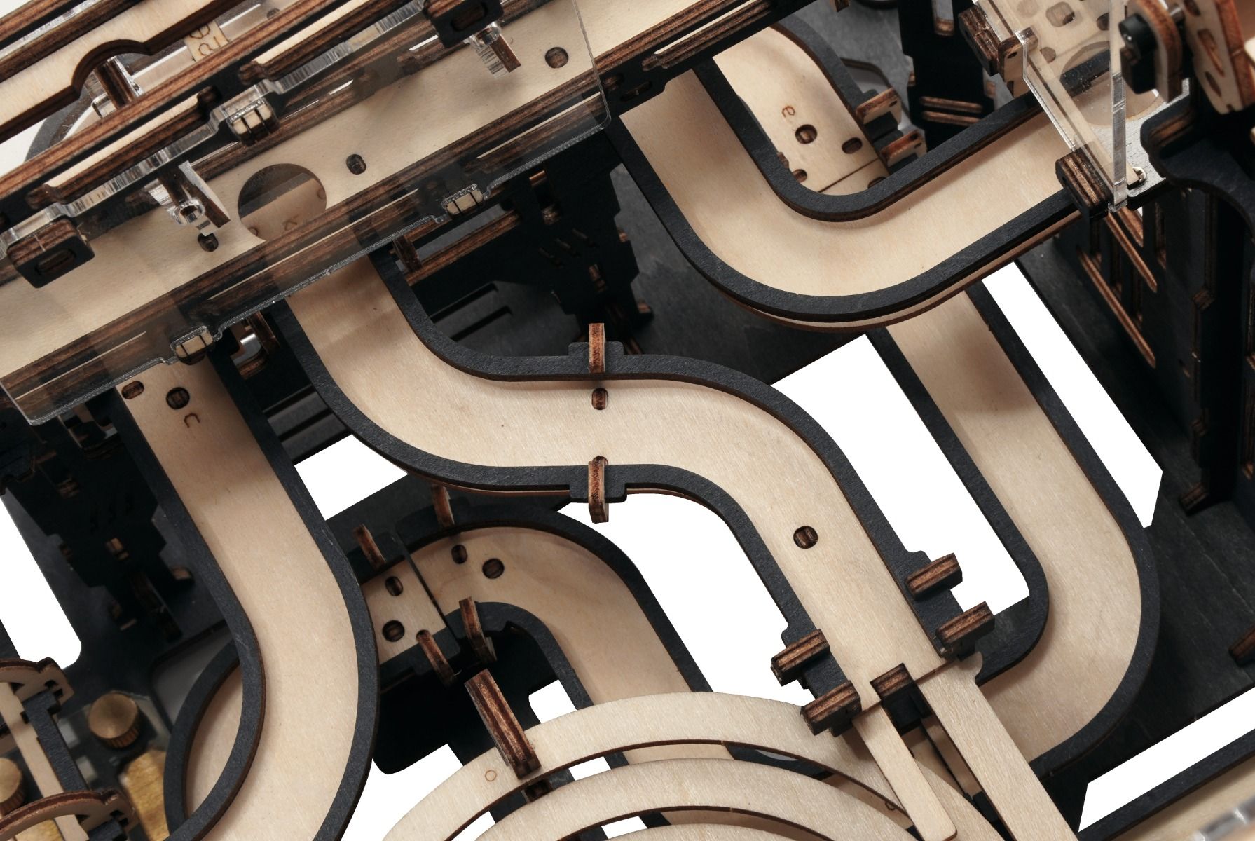 ROKR Night City Marble Run Wooden Model Kit Hobbies