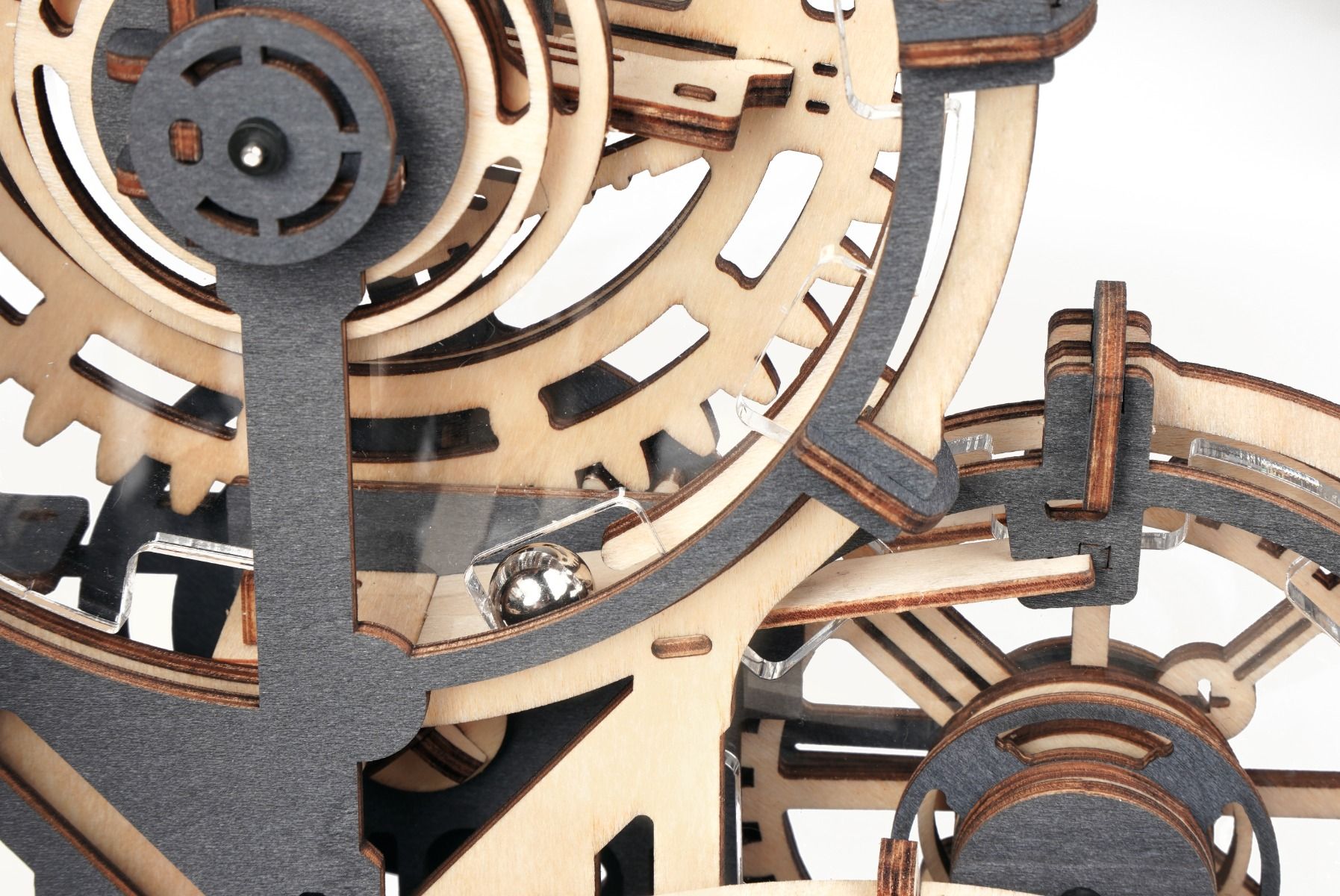 ROKR Night City Marble Run Wooden Model Kit Hobbies