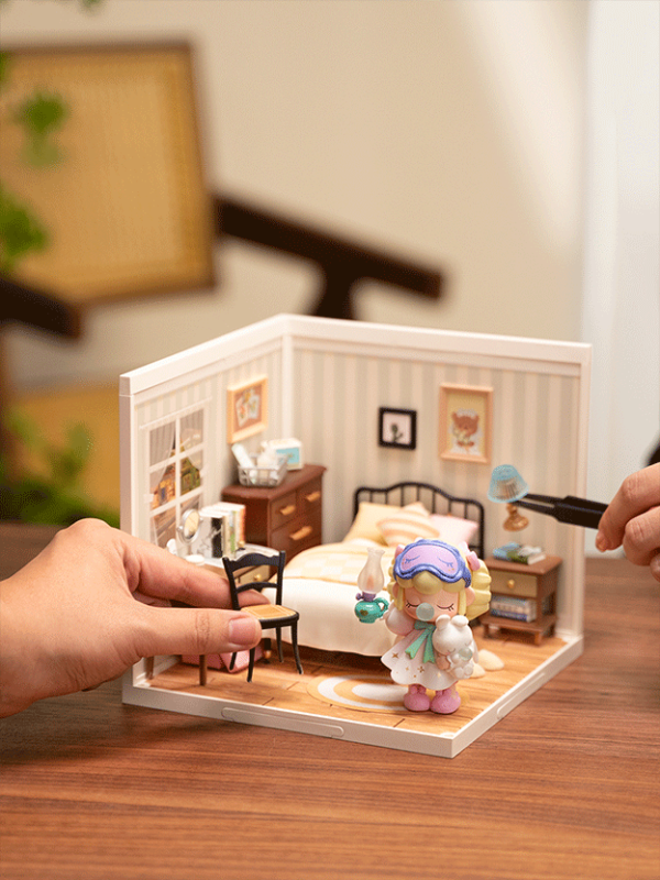 Rolife Sweet Dream Bedroom Plastic DIY Miniature Dollhouse Kit | Hobbies