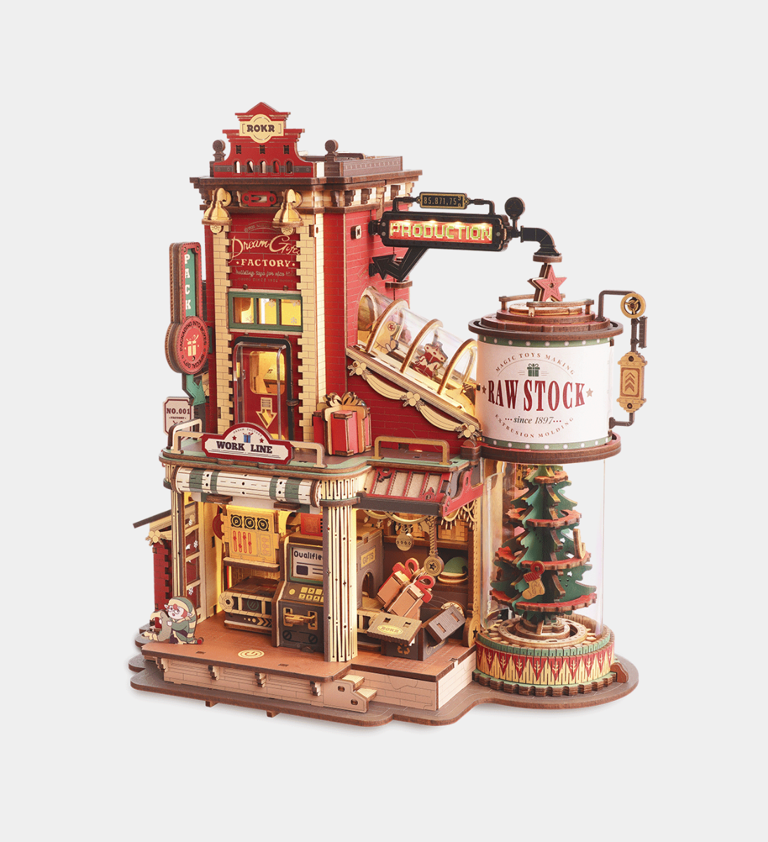 ROKR Dream Gift Factory Music Box Wooden Model Kit