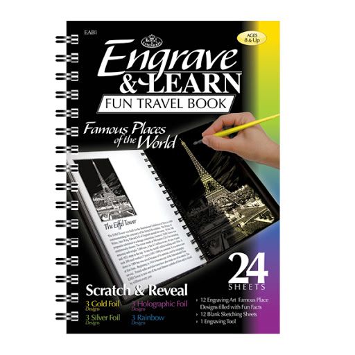 Engrave and Learn Fabulous Places Book