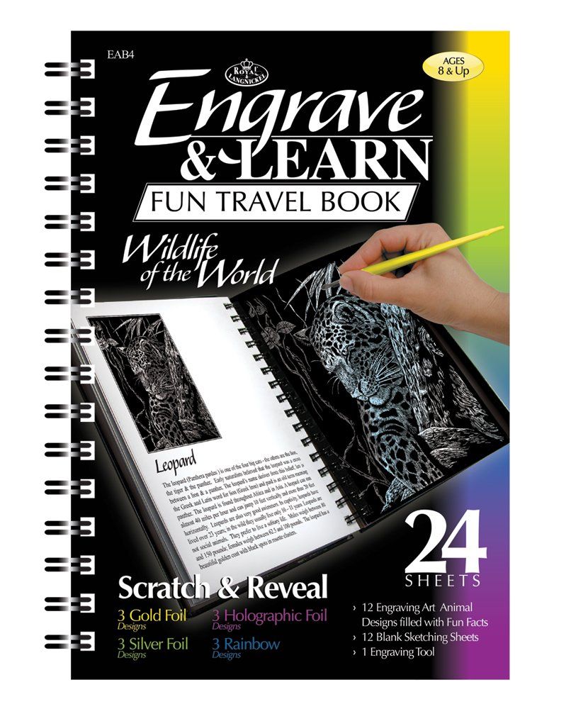 Engrave and Learn Wildlife Book