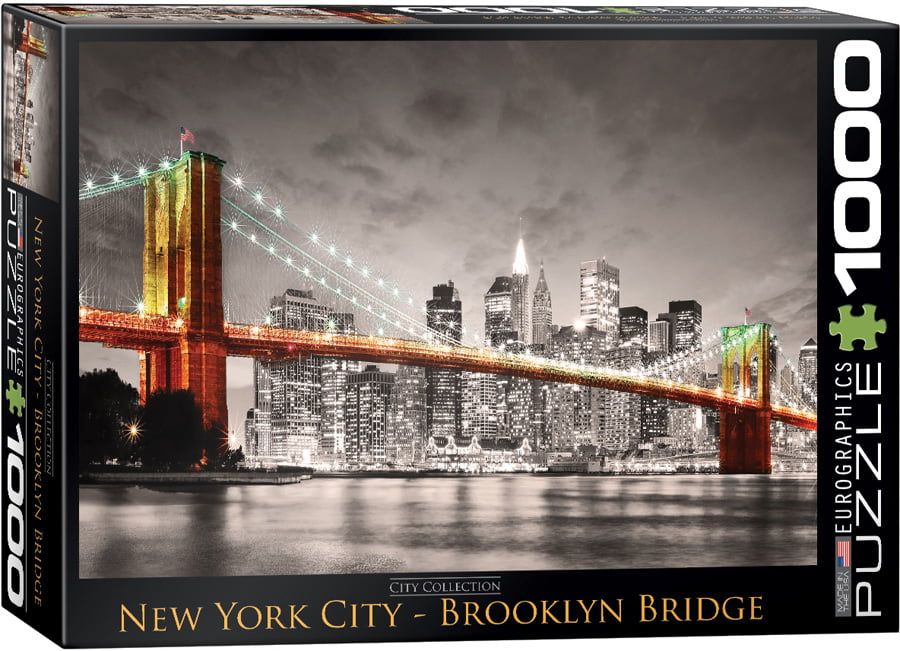 Eurographics New York City Brooklyn Bridge 1000 Piece Jigsaw