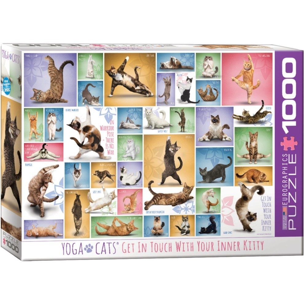 Eurographics Yoga Cats 1000 Piece Jigsaw