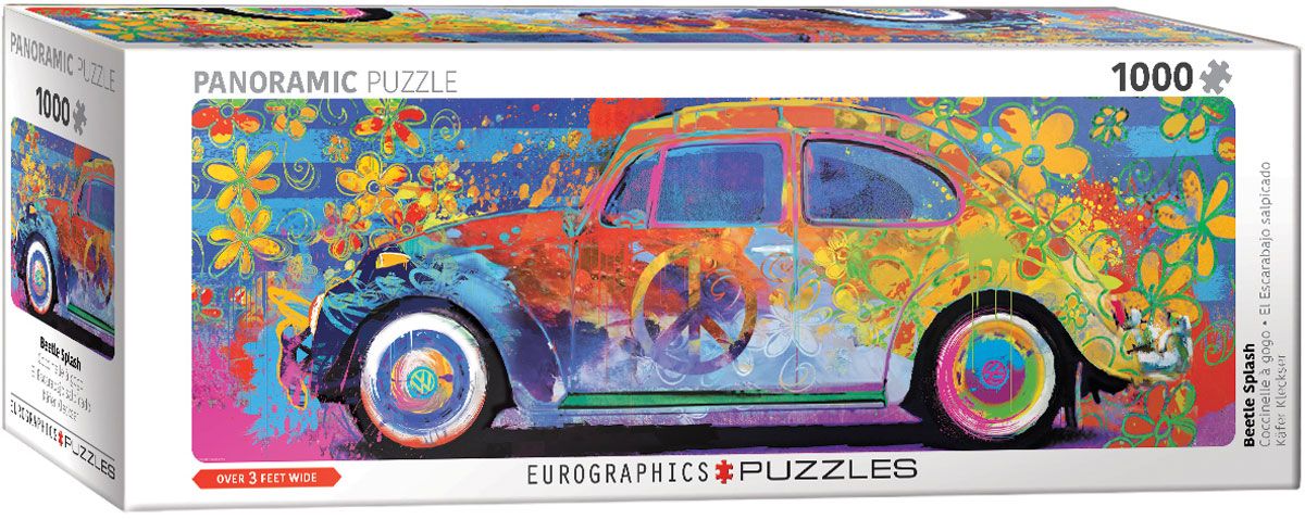 Eurographics Beetle Splash Panoramic 1000 Piece Jigsaw