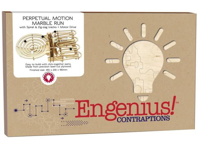 Cheatwell Engenius: Double Marble Run Wooden Model Kit