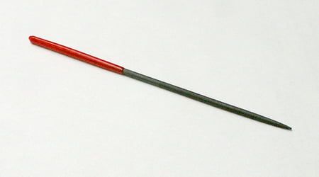 Expo Round Needle File With Red Handle