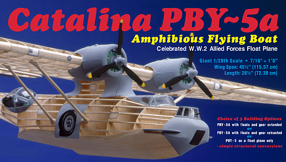 Guillows 1/28 Scale PBY-5a Catalina Balsa Model Kit