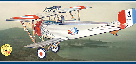 Guillows 1/12 Scale Nieuport Ii Balsa Model Kit