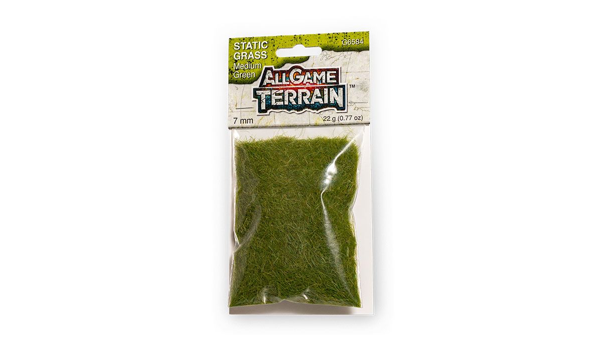 All Game Terrain 7mm Medium Green Static Grass