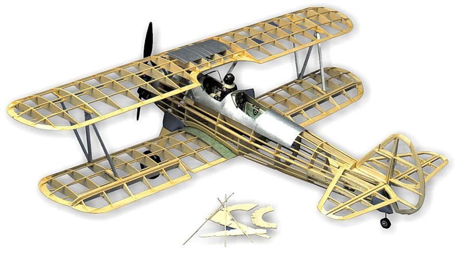 Guillows 1/16 Scale Stearman PT-17 World War 2 Pilot Trainer Balsa Model Kit