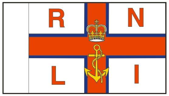 RNLI Cotton Model Boat Flag